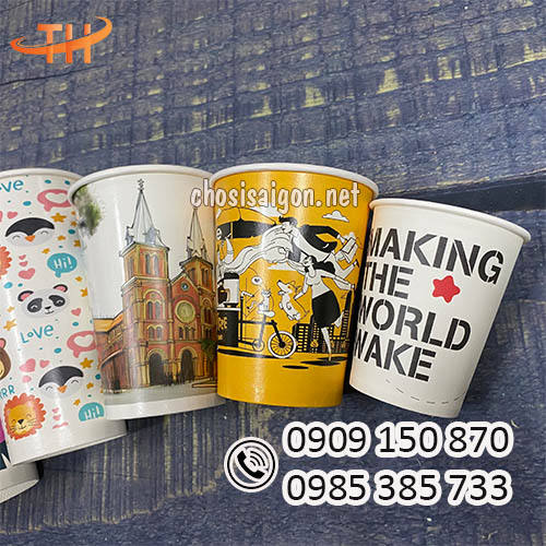 Ly giấy in hình đại trà sỉ siêu rẻ