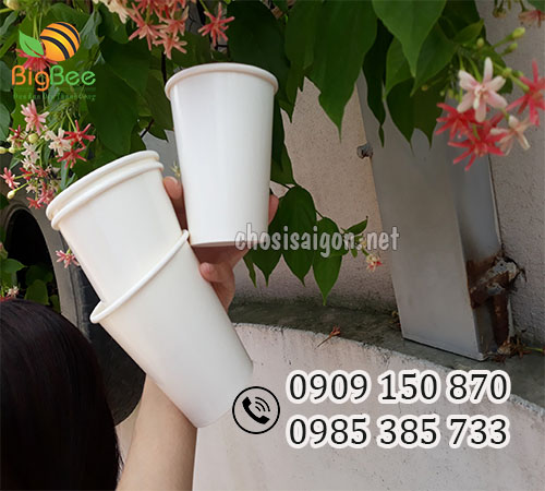 Ly giấy trắng đựng thức uống lạnh sỉ rẻ ưu đãi