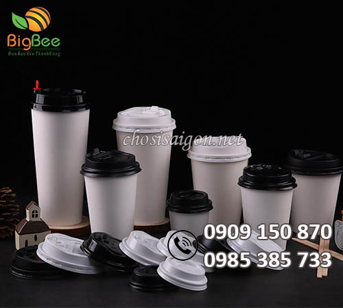 Ly giấy có nắp đậy giá rẻ