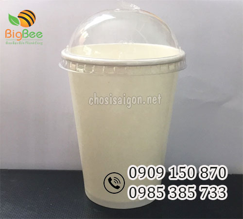 Ly (cốc) giấy trắng nắp cầu đựng trà sữa giá tốt nhất