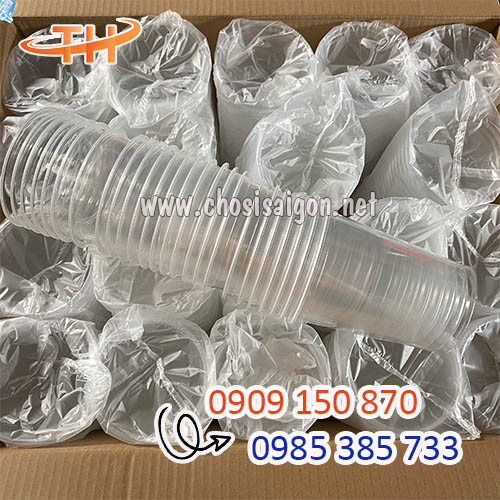 Ly nhựa 1 lít 1000 cái/thùng bỏ sỉ giá rẻ