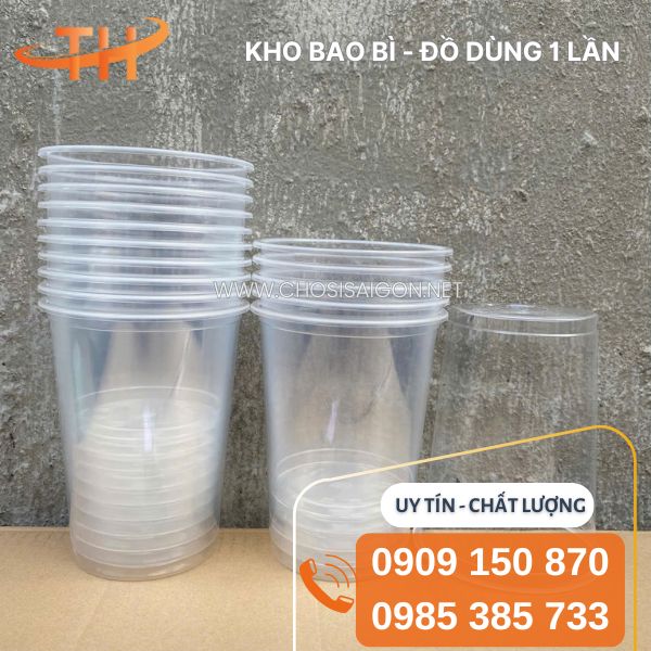 Ly nhựa 1 lít (1000ml) dày dặn, cứng cáp giá sỉ rẻ