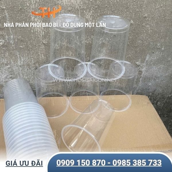 Ly nhựa PP 1 lít (1000ml) dày dặn, cứng cáp