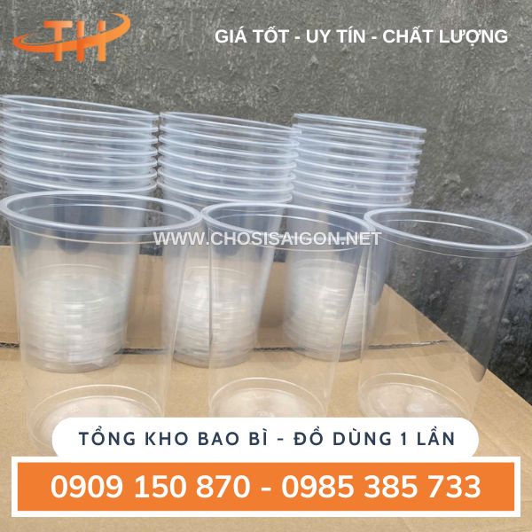 Ly nhựa 1 lít (1000ml) đựng nước mía, nước dừa, trà tắc mang đi
