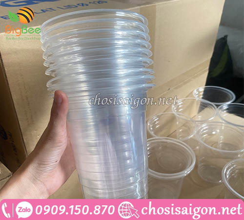 Ly nhựa 1000ml (1 lít) 1000 ly/kiện giá sỉ rẻ