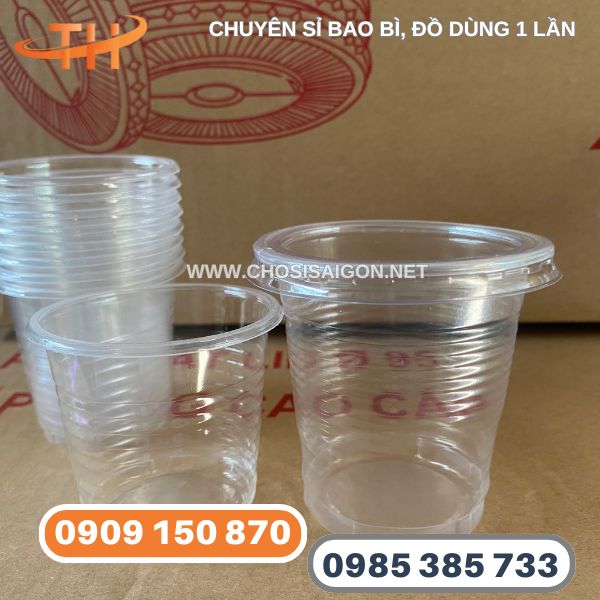Ly nhựa PP sọc 140ml, 220ml giá rẻ