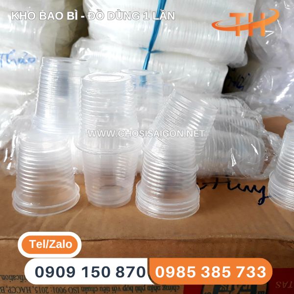 Ly nhựa uống nước 1 lần 140ml giá rẻ