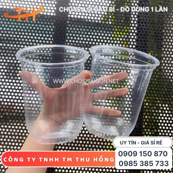 Ly nhựa cafe 360ml đáy bầu giá tốt