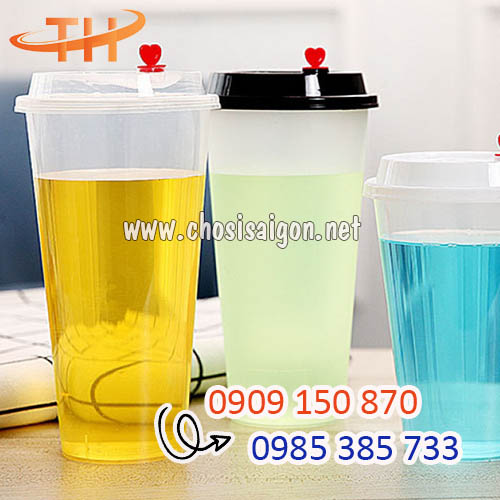 Ly nhựa 500ml, 700ml nắp tim giá rẻ bỏ sỉ