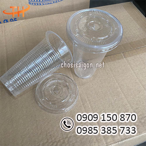 Ly nhựa pp sọc 500ml nắp bằng sỉ rẻ nhất