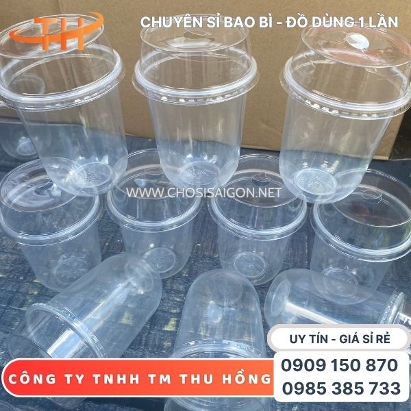 Ly nhựa PET 500ml đáy bầu nắp vuông