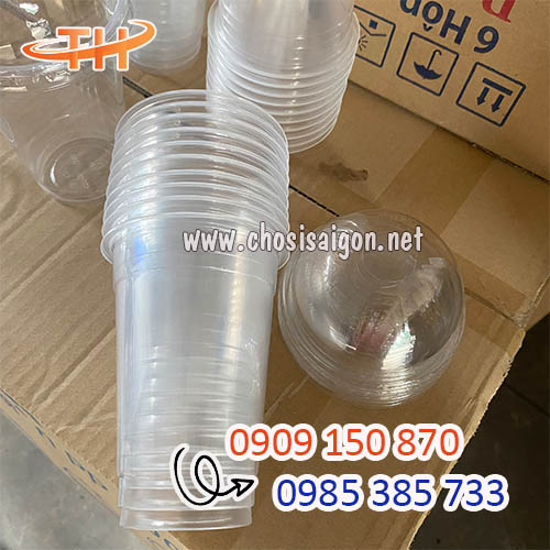 Ly nhựa 600ml dùng 1 lần giá sỉ rẻ