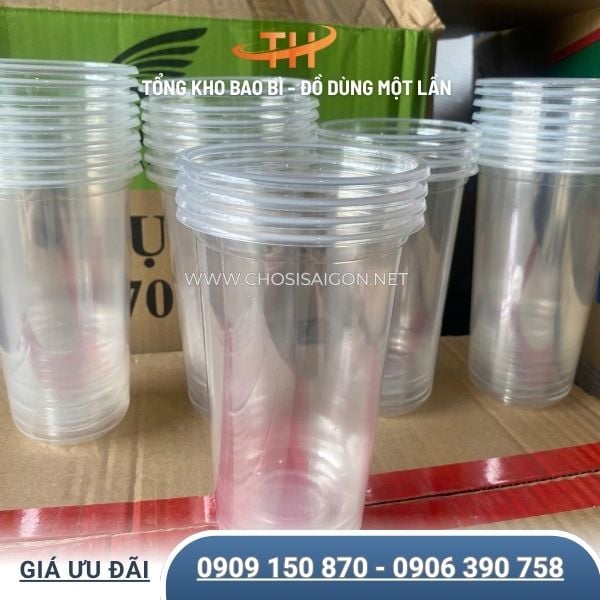Ly nhựa đáy bầu PP 700ml chịu nhiệt tốt