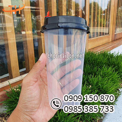 Ly nhựa cứng nắp tim 500ml giá sỉ rẻ