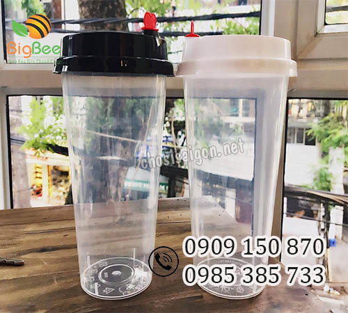 Ly nhựa cứng pp nắp tim 700ml giá sỉ rẻ