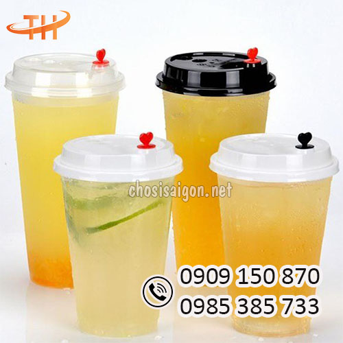 Giá ly nhựa cứng nắp tim 700ml rẻ nhất tại TP.HCM