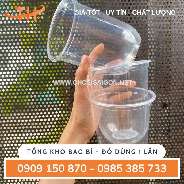 Ly nhựa pp đáy bầu 360ml, 500ml, 700ml sỉ rẻ