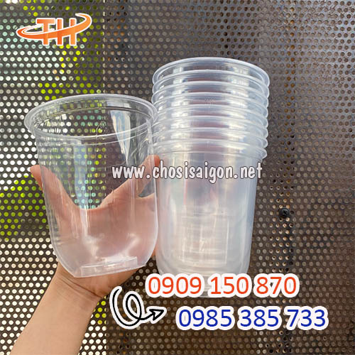 Ly nhựa đáy bầu đựng cafe 360ml kho sỉ giá rẻ
