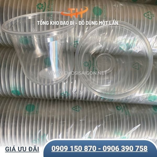 Ly nhựa đáy bầu 360ml dày, cứng cáp giá tốt tại TP.HCM