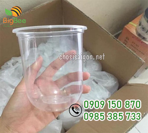 Ly nhựa đáy bầu 500ml giá rẻ