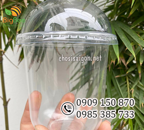 Ly nhựa đáy bầu nắp cầu 360ml giá rẻ nhất