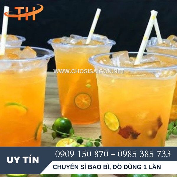 Ly nhựa 1 lít đựng trà chanh giá siêu rẻ
