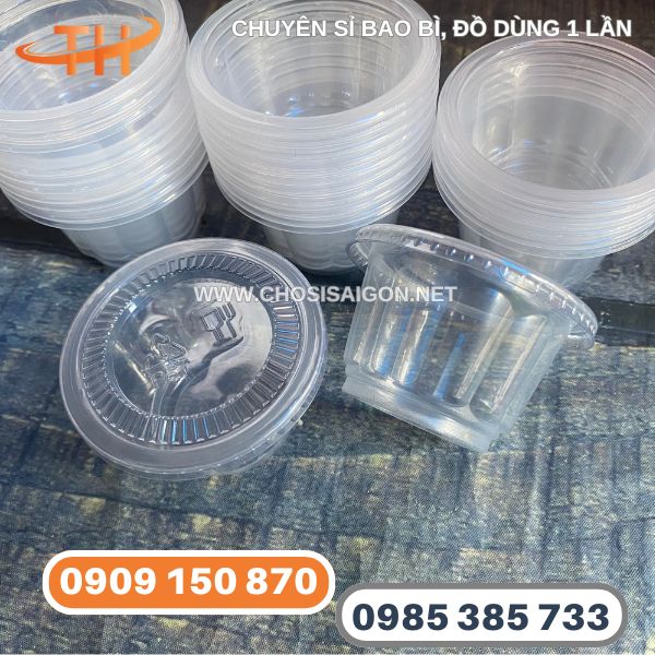 Ly nhựa bông mai trong suốt – sang trọng