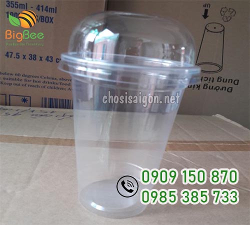 Ly nhựa nắp cầu 500ml giá rẻ nhất