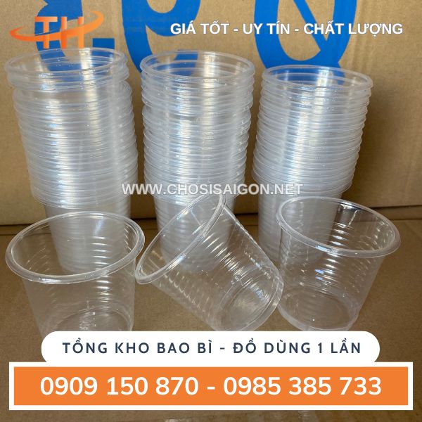 Ly nhựa pp nhỏ 140ml, 220ml uống nước trà đá tại các quán ăn