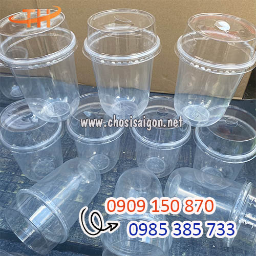 Ly nhựa pp 500ml nắp vuông giá tốt tại HCM