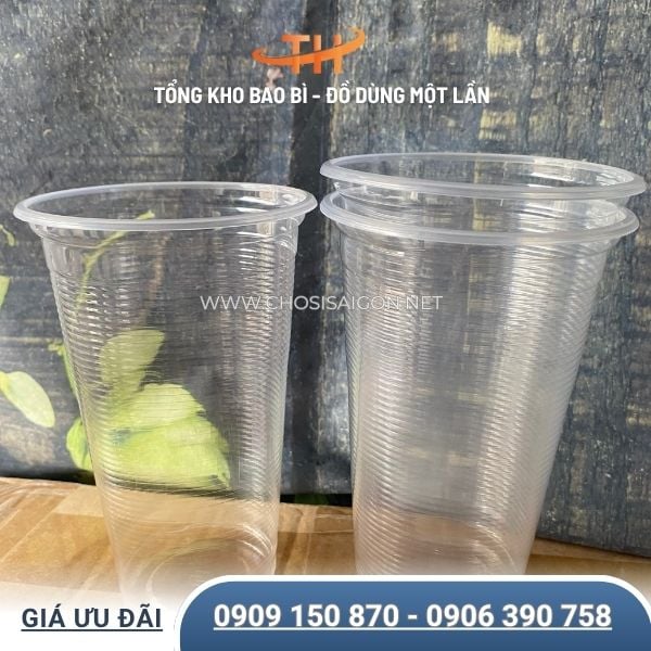 Ly nhựa PP sọc 500ml chịu nhiệt tốt giá sỉ