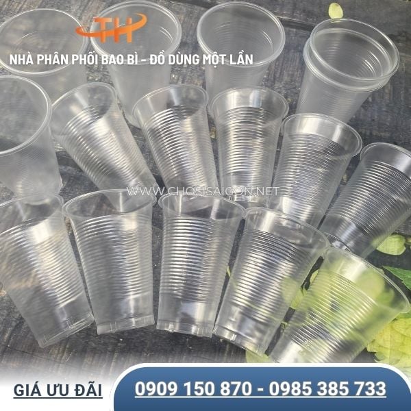 Ly nhựa PP 500ml sọc chịu nhiệt tốt