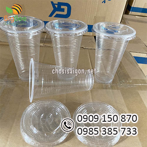 Ly nhựa sọc 700ml nắp bằng giá ưu đãi tại HCM