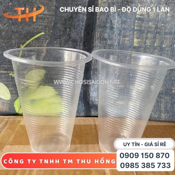 Ly nhựa PP sọc gân 500ml chịu nhiệt tốt