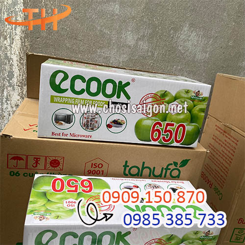 Màng bọc thực phẩm Ecook 650 sẵn kho sỉ rẻ