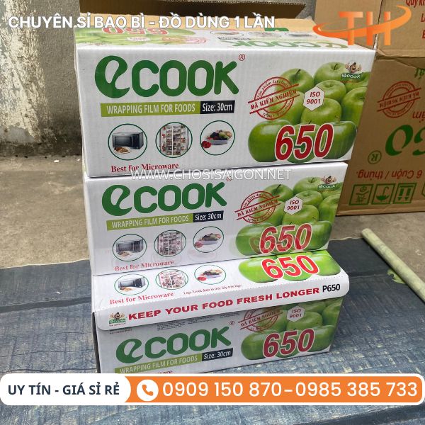 Màng bọc thực phẩm PVC Ecook 650