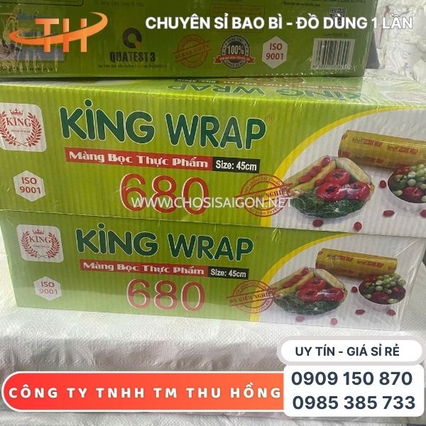 Màng bọc thực phẩm King Wrap 680 x 45cm giá sỉ uy tín