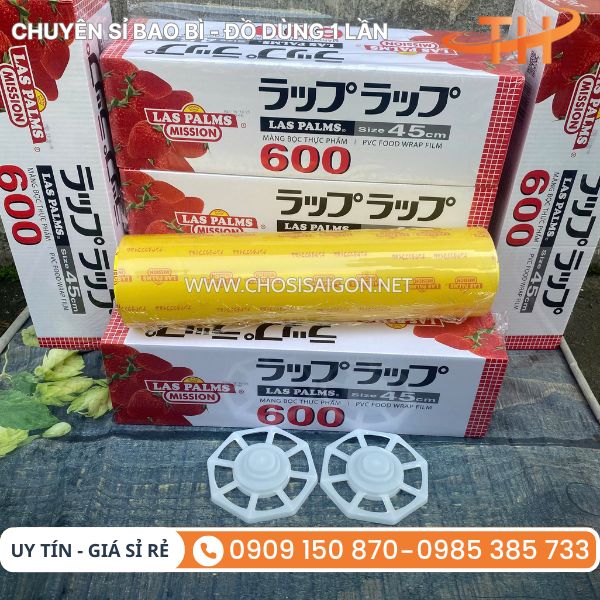Màng bọc thực phẩm Las Palms 600 45cm 6 hộp/thùng