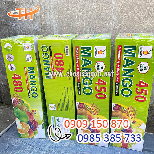 Màng bọc thực phẩm Mango 450, 480 giá rẻ
