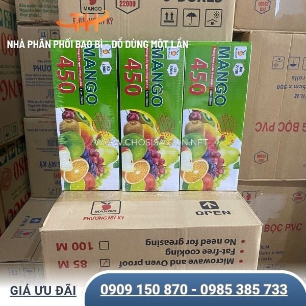 Màng bọc thực phẩm Mango 450 x 30 cm