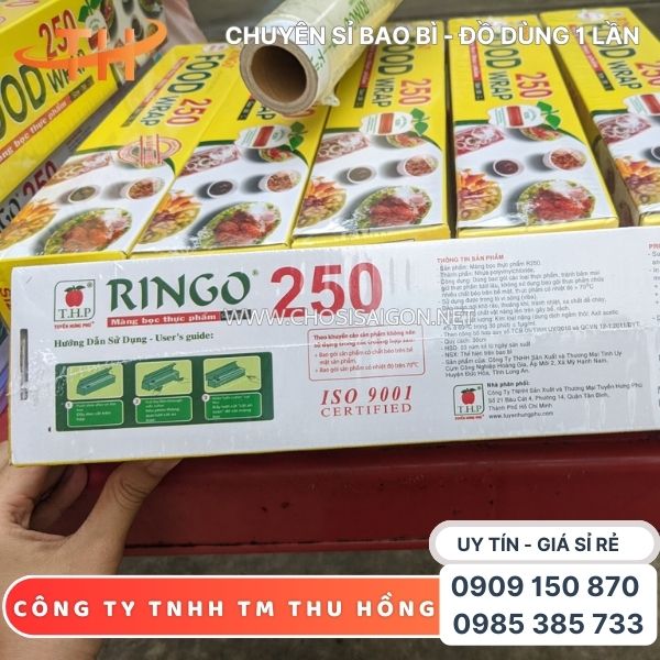 Màng bọc thực phẩm PVC Ringo 250 giá rẻ, giao nhanh