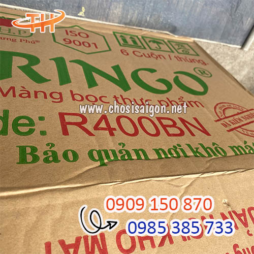 Màng bọc thực phẩm Ringo 400 6 hộp/thùng giá rẻ tại HCM