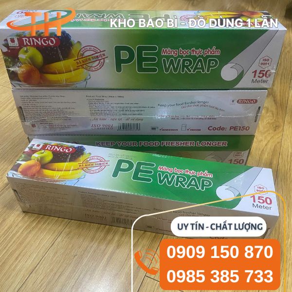 Màng bọc thực phẩm Ringo PE 150 10 hộp/thùng