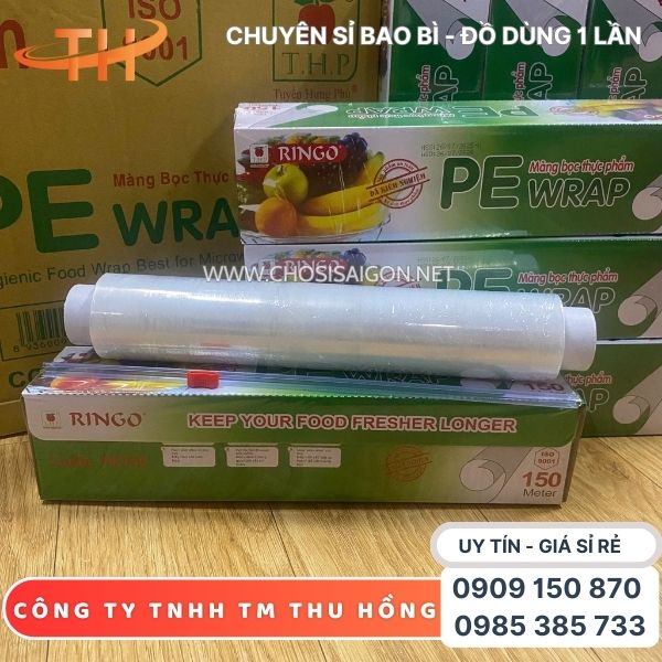 Màng bọc thực phẩm PE Ringo 150 kho sỉ rẻ, uy tín