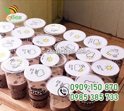 Cuộn màng ép ly, màng dập cốc trà sữa giá bán sỉ