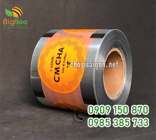 Cuộn màng ép ly trà sữa in theo yêu cầu khách hàng giá bán sỉ