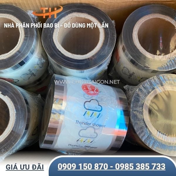 Cuộn màng ép ly in hình đẹp, chất lượng