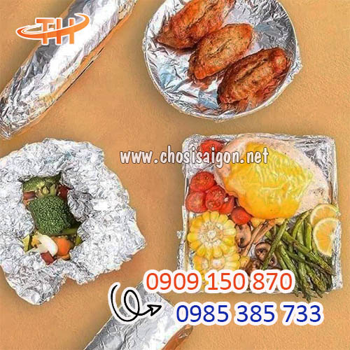 Giấy bạc nướng thực phẩm, màng nhôm giấy bạc giá rẻ nhất