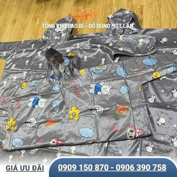 Áo mưa bít vải thấm hút tốt đi mưa an toàn