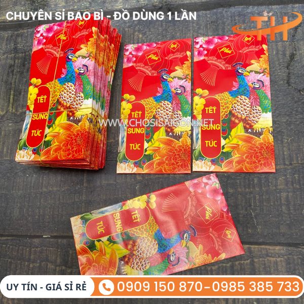 Bao lì xì Tết dày, cao cấp